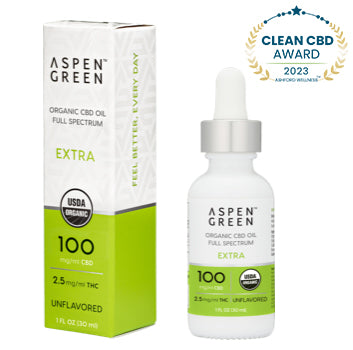 ASPEN GREEN: 3000mg Oil, 100MG CBD per serving, 30 servings- Original Flavor
